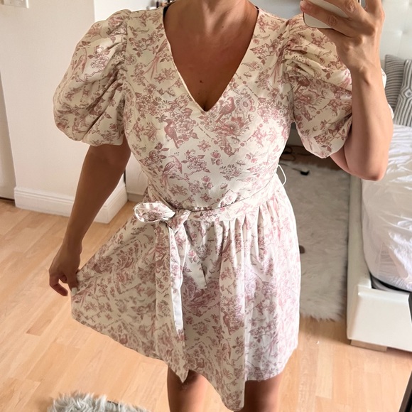 NEW UK BRAND Puff Sleeve Dress with side zipper Brand:Missguided - Picture 4 of 7